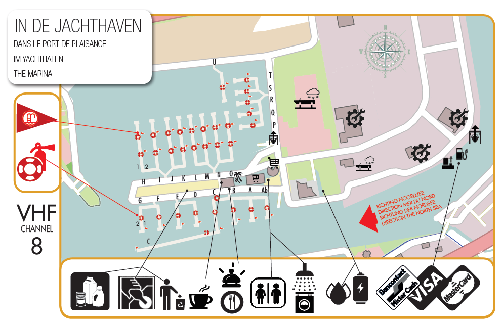 Plan du port nieuport